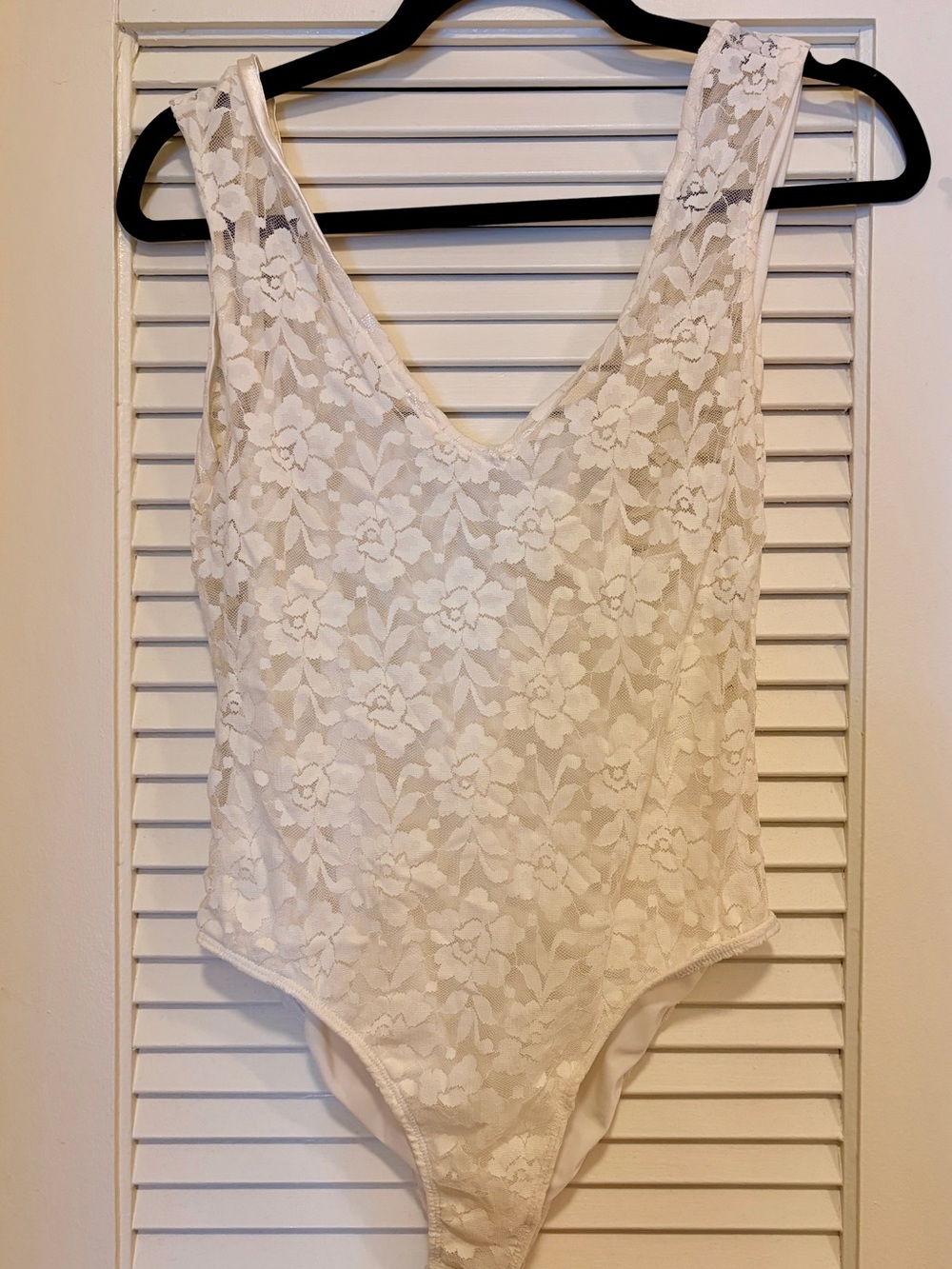 White Floral Lace Bodysuit - Women Intimates & Shapewear